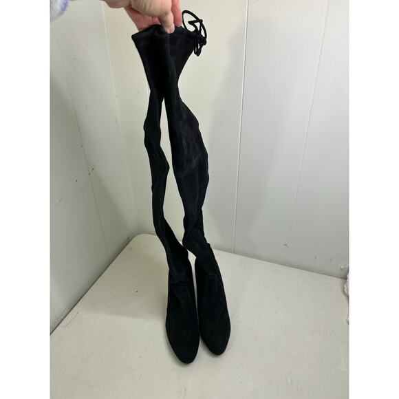 Stuart Weitzman Yulianaland 60MM Leather Over The Knee Boots in Black Size 6 NEW - Picture 5 of 8